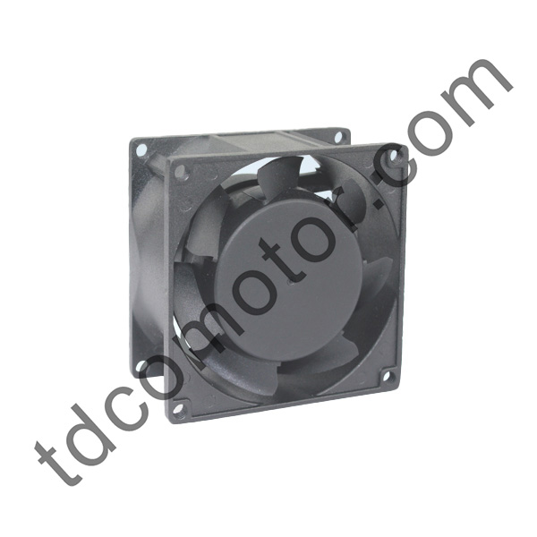 Ventilador axial de CA 80x80x38 YZ-8038 Cojinete de bolas con rodamiento de manguito